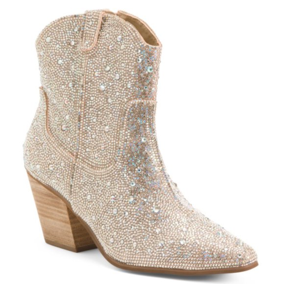 Matisse Shoes - Matisse Harlow Bedazzled Western Booties Womens Size 6 NWOT